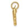 Black Bow Jewelry 14k Yellow Gold Small 3D Golf Bag and Clubs Charm - 2 of 4