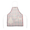 Unique Bargains Christmas Aprons Linen Red Black Beige 21.65"x26.77" 1 Pcs - 4 of 4