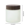 Unique Bargains Elegant Frosted Cream Glass Bottle for Bathroom 1 Pc - 4 of 4