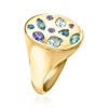 Ross-Simons 1.27 ct. t.w. Multi-Gemstone Ring in 18kt Gold Over Sterling - 3 of 4