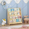 MAYEERTY 4 Tier Kid Bookshelf, Toddler Book Display Shelves, Helps Keep Bedroom Playrooms Natural - 3 of 4