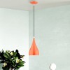 Livex Lighting Amador 1 - Light Pendant in  Shiny Orange/Polished Chrome - 4 of 4