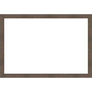 Amanti Art Hardwood Chocolate Narrow Framed Dry Erase Magnetic Board - 1 of 4