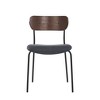 Nordlys Set of 2 Metal and Bouclé Dining Chairs Modern Design Style Upholstery Dining Room - 2 of 4