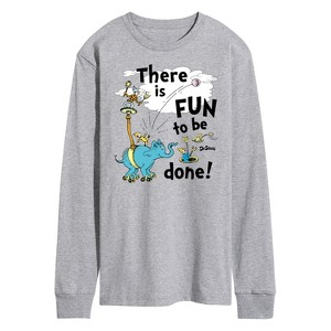 Men's - Dr. Seuss - Fun To Be Done Long Sleeve Graphic T-Shirt - 1 of 4