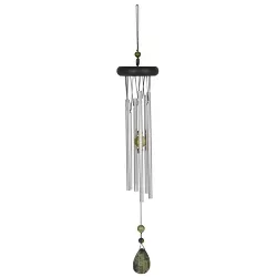 Woodstock Chimes Signature Collection, Woodstock Chakra Chime, 17'' Aventurine Wind Chime CCAV