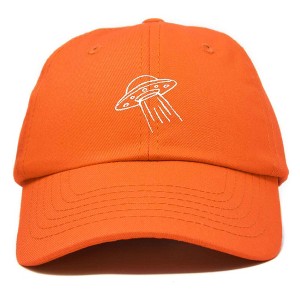 Dalix UFO Embroidered Alien Dad Hat Cotton Baseball Cap Adjustable Mens - 1 of 4