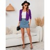 BLUEMING Womens Soft Knit Sweater Cardigan Bracelet Sleeve Open Front Cardigan Above Hip Length Cardigan - 4 of 4