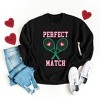 Simply Sage Market Women's Graphic Sweatshirt Perfect Match Tennis - 3 of 3