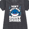 - Baby Shark - Don't Mess With Dadday Shark Graphic Short Sleeve Fleece Dress - 2 of 4