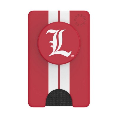 NCAA Louisville Cardinals PopSockets PopWallet+ (with PopTop)