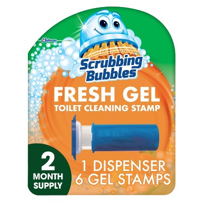 Scrubbing Bubbles Fresh Gel Toilet Cleaning Stamp Citrus Scent - 6 Gel Stamps