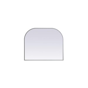 Elegant Lighting Metal Frame Arch Mirror 36x30 Inch in Silver - 1 of 4