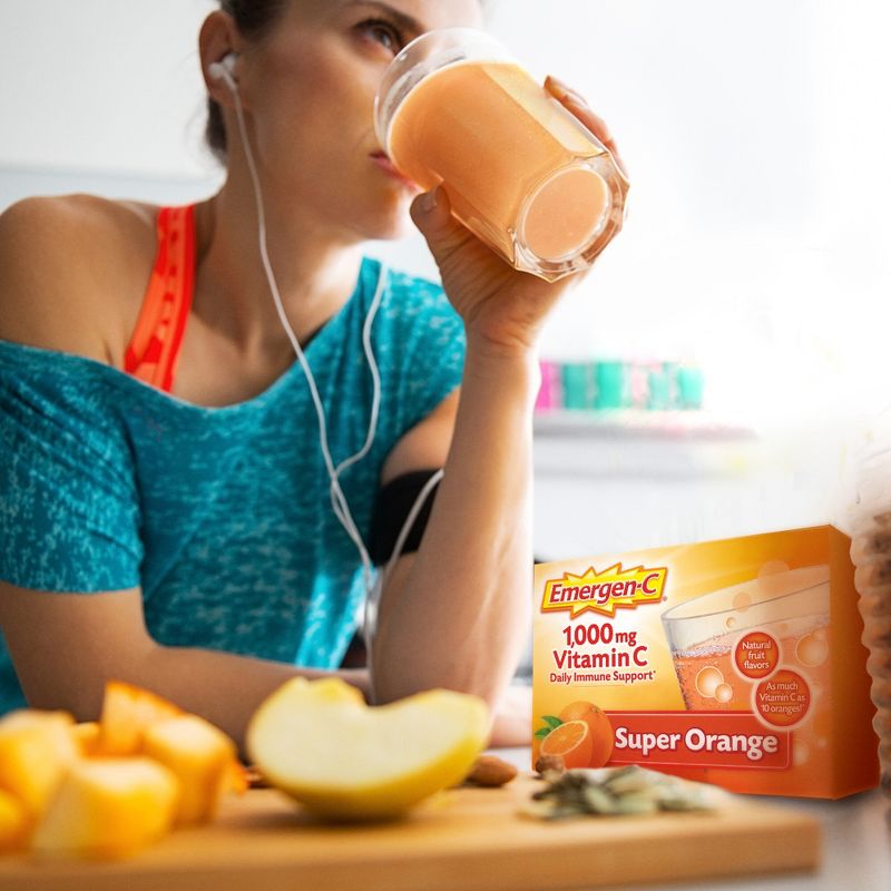 Emergen-C Vitamin C Drink Mix Packets - Super Orange, 3 of 12