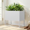 Spassway Indoor Outdoor Metal Planter Pot Planter Box Patio Garden Bed Black - 3 of 4