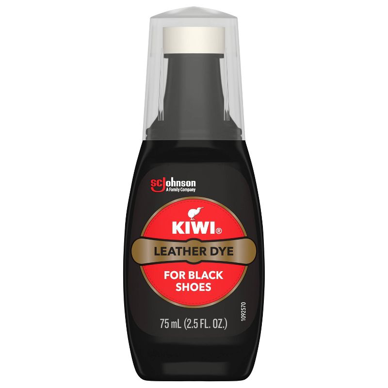 KIWI Leather Dye Black Bottle with Sponge Applicator - 2.5oz, 4 of 7