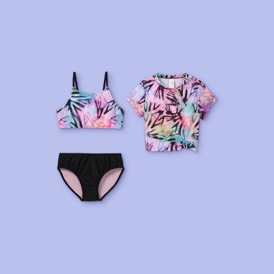 women's rash guard bikini set