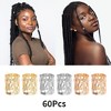 Unique Bargains Hollow Hair Cuffs Dreadlock 60 Pcs - 3 of 4