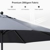 PURPLE LEAF Patio Umbrella Outdoor Table Umbrella Aluminum Frame Market Umbrella Sun Umbrella with 8 Sturdy Ribs - 3 of 4