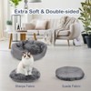 PureWags Small Dog Bed, Round Cat Bed Washable for Indoor Cats, Non-Slip Base and Removable Cushion, Pet Bed for Puppy and Kitten - 4 of 4