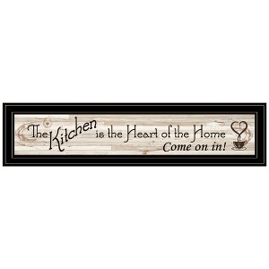 "Kitchen Is The Heart of The Home" By Trendy Decor 4U, Ready to Hang Framed Print, Black Frame - 1 of 1