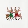 Linum Home Textiles Christmas KISSES - Embroidered Luxury 100% Turkish Cotton Hand Towels (Set of 2) - 3 of 3