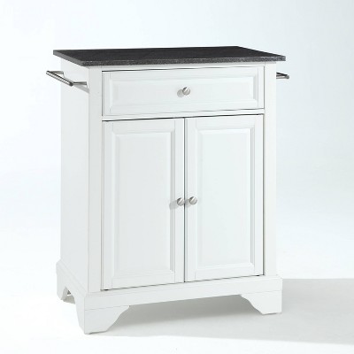 Lafayette Black Granite Top Portable Kitchen Island/Cart - Crosley