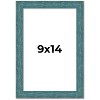 PosterPalooza | Photo Size Simple Blue Picture Frame - UV Acrylic, Foam Board Backing, Hanging Hardware - 2 of 4