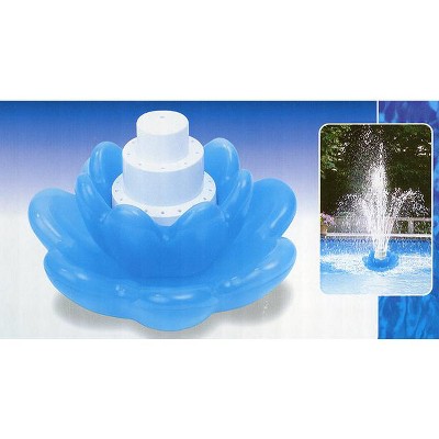 Blue and White Triple Tier Floating Blossom Fountain