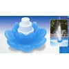 Swimline Floating Blue Blossom Flower Triple Tier Water Fountain for Swimming Pools 11" - White/Blue - 3 of 3
