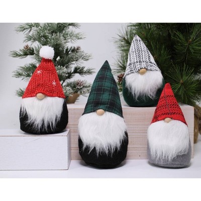 4ct Medium Fabric Gnomes Red/Green/White - Bullseye's Playground™