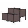 Grungis Raised Planters for Outdoor Plants,Polypropylene Planter Boxes with Drain Outlet for Vegetables,Flowers,Herbs - 2 of 4