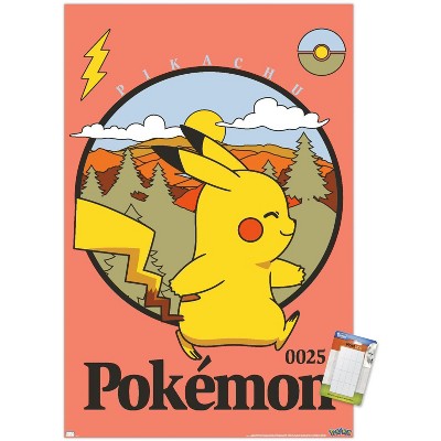 Pokémon - Pikachu, Eevee, And Its Evolutions Wall Poster, 14.725