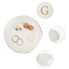 Unique Bargains Ceramic Decorative Jewelry Tray White 2 Packs - 3 of 4
