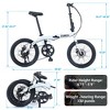 Gulches 20" Folding Bike Aluminium Alloy Frame 7 Speed City Bike - 4 of 4