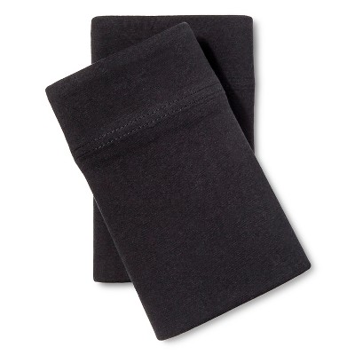 Jersey Pillowcase - (Standard) Black - Room Essentials™