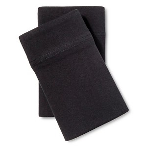 Jersey Pillowcase - (Standard) Black - Room Essentials