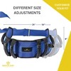 Transfer Belt with 6 Handles Gait Belt with Release Metal Buckle 56'' Long Holds Up 500 LBS - MedicalKingUsa - 4 of 4