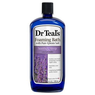 Dr Teal's Pure Epsom Salt Soothe & Sleep Lavender Foaming Bath - 34 fl oz