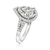 Ross-Simons 2.80 ct. t.w. Moissanite Teardrop Ring in Sterling Silver Size 9 - 3 of 4