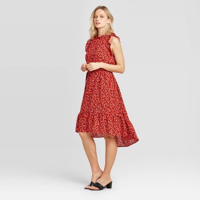 target red floral dress