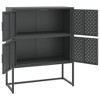 vidaXL Highboard Anthracite Steel Medium Highboard Cabinet - 31.5" x 13.8" x 39.4" - 4 of 4