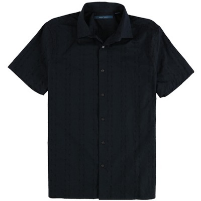 Perry Ellis Mens Dobby Geo Stripe Button Up Shirt