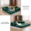 Whisen Sectional Compression Sofa Bed & Floor Futon Couch with Convertible Folding Design, Pillows and Armrests - 4 of 4