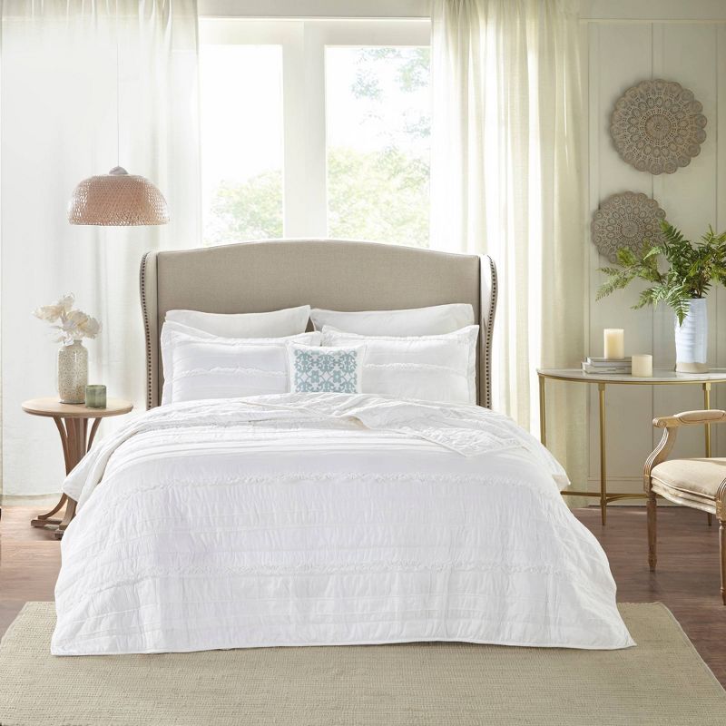 Alexis Ruffle Quilted Coverlet Set - 4pc, 4 of 14