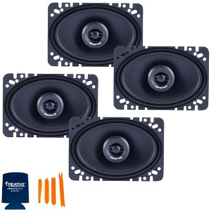 Memphis Audio 2 Pairs of SRX462 Street Reference Series 4X6" Coaxial Speakers - 1 of 4