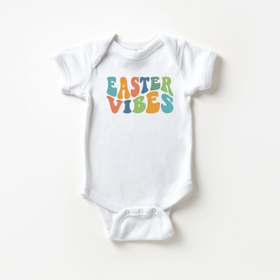 The Juniper Shop Easter Vibes Wavy Baby Bodysuit
