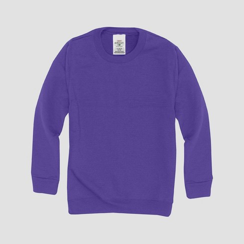 Hanes Kids' Comfort Blend Eco Smart Crew Neck Sweatshirt - Purple S