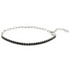 Paperclip Chain Half CZ Tennis Bracelet for Women Adjustable to 7.5" Sterling Silver Ginger Lyne Collection - 4 of 4