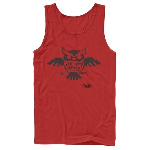 Men's Nintendo Legend of Zelda Link's Awakening Owl Hieroglyphic Tank Top - 1 of 3